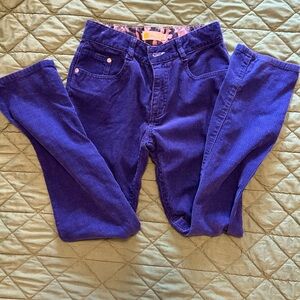 Bright blue comfy corduroy boden EUC size 11